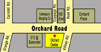 Orchard Central Tourist Hub Map